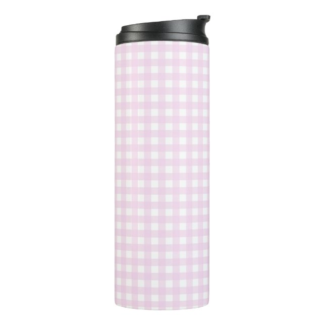 Garrafa Térmica Faye e Lauren Bright Pink Gingham (Giro à esquerda)
