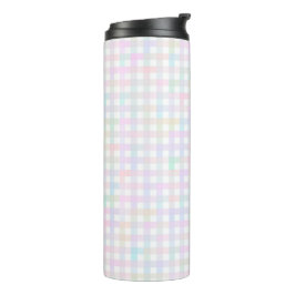 Garrafa Térmica Faye e Lauren Multicolor Gingham
