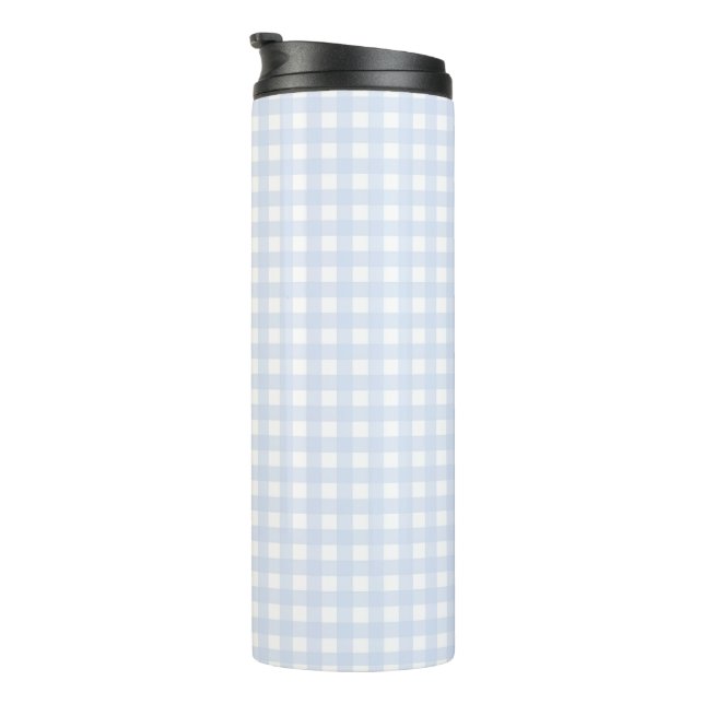 Garrafa Térmica Faye e Lauren Pastel Blue Gingham (Rotação à direita)