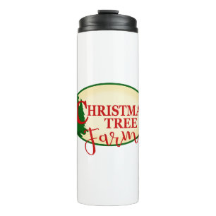 Garrafa Térmica Fazenda de Árvore de Natal
