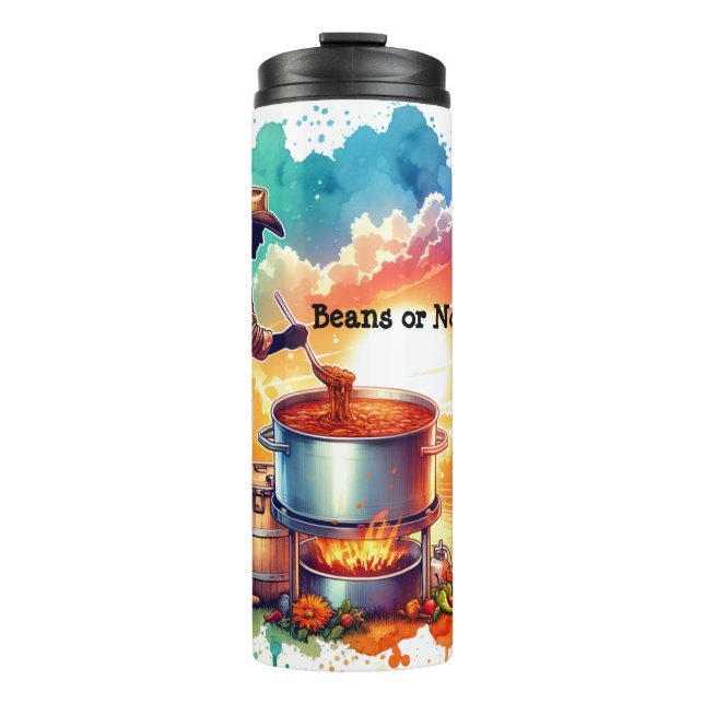 Garrafa Térmica Feijões ou No Beans Chili Cozinhar Cowboy 1 (Frente)