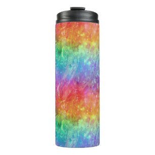 Garrafa Térmica feiticeiro - prisma de arco-íris vívido ombre :