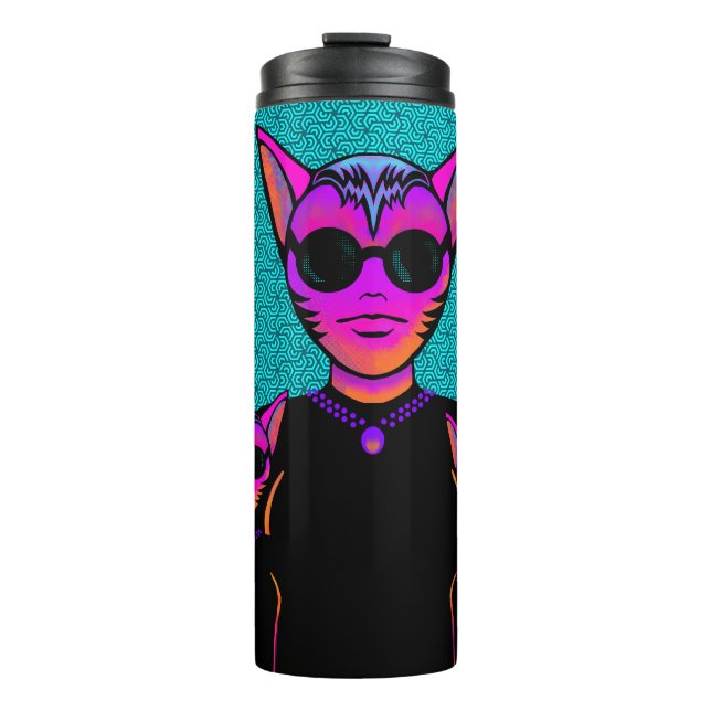 Garrafa Térmica Feline character (Frente)