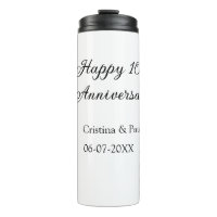 Feliz 10º aniversário, simples nome de casamento m