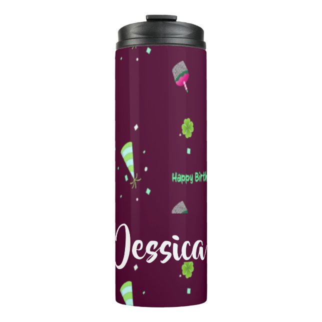 Garrafa Térmica Feliz aniversário (Frente)