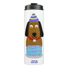 Garrafa Térmica Feliz Aniversário Pup Thermal Tumbler