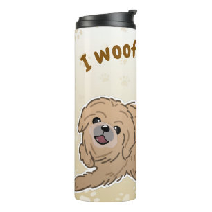 Garrafa Térmica Feliz Cachorro Pekingês Ao Lover I Wows