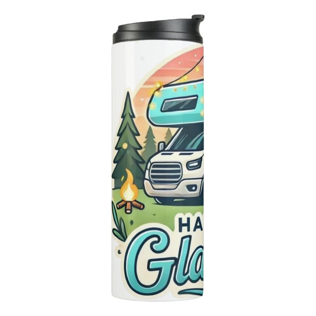 Garrafa Térmica Feliz Caneca de viagem de Glamper - Aguardam Avent (Giro à esquerda)
