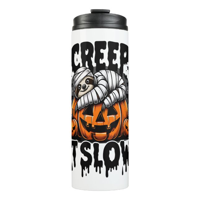 Garrafa Térmica Feliz Dia das Bruxas (Frente)