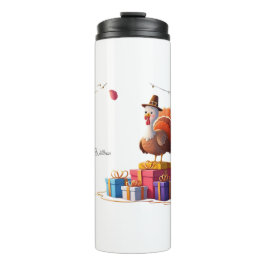 Garrafa Térmica Feliz Dia de Ação de Graças - Viagem da Turquia