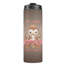 Garrafa Térmica Feliz dia de as mães Adoramos Nossa Mãe Incrível