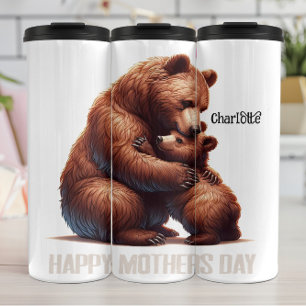 Garrafa Térmica Feliz Dia de as mães: Urso Abraço