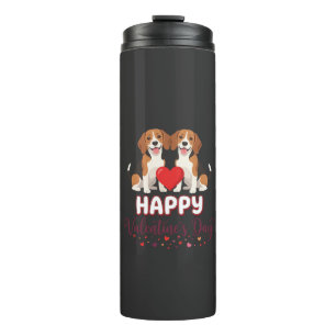 Garrafa Térmica Feliz Dia dos Namorados Casal Beagle