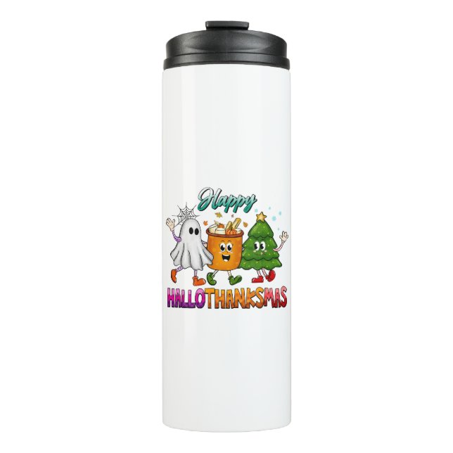 Garrafa Térmica Feliz Hallothanksmas (Frente)