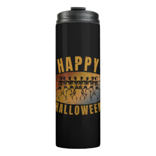 GARRAFA TÉRMICA  FELIZ HALLOWEEN ESQUELETO DANÇANTE
