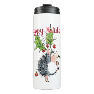 Garrafa Térmica Feliz Natal de Natal Hedgehog