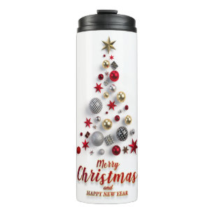 Garrafa Térmica Feliz Natal e inverno