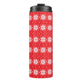 Garrafa Térmica Feliz padrão de Natal 5