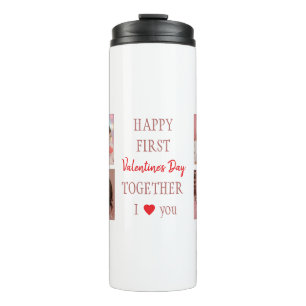 Garrafa Térmica Feliz Primeiro Dia dos Namorados Caneca Térmica Pe