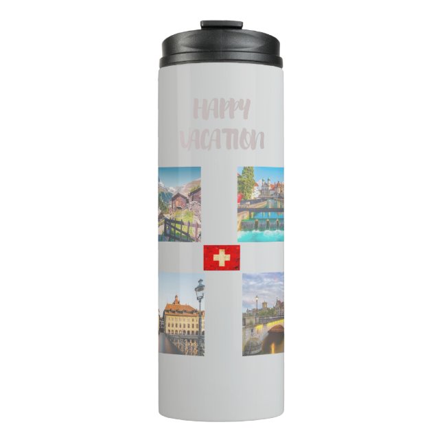 GARRAFA TÉRMICA  FELIZ VACAÇÃO (Frente)