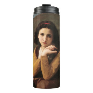 Garrafa Térmica Femme Mignonne de Jovem Mulher por Bouguereau