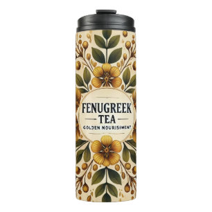 Garrafa Térmica Fenugreek Tea Design AI art
