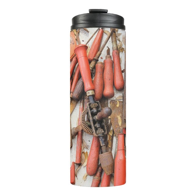 Garrafa Térmica Ferramenta Antiguamente Rustic Red Man (Frente)