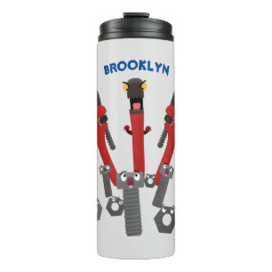 Garrafa Térmica Ferramentas engraçadas de monstro de wrench