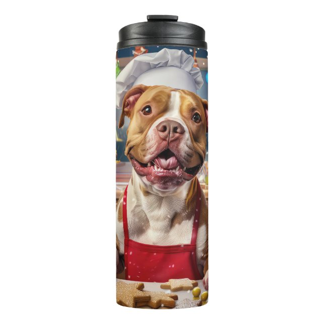 Garrafa Térmica Festas de Natal com Pit Bull: Panificação Natalina (Frente)