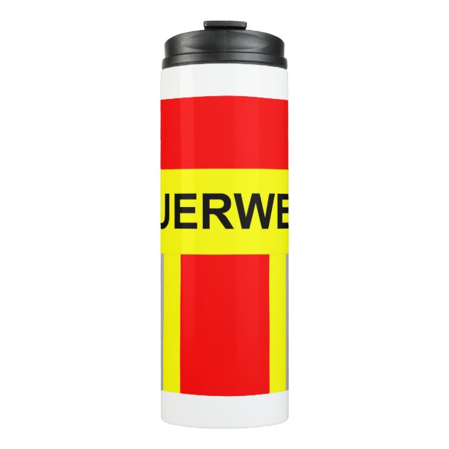 Garrafa Térmica Feuerwehr Symbol Uniform Rot (Frente)