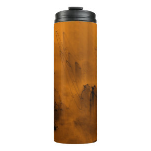 Garrafa Térmica Fiery Night Abstract - Ethereal Light and Motion T
