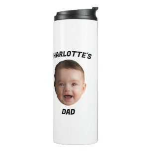 Garrafa Térmica Filha De Bebê Personalizada, Novo papai De Mug Per