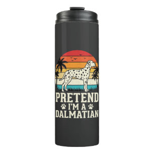 Garrafa Térmica Fingir Que Sou Um Cão Dalmatas Retro