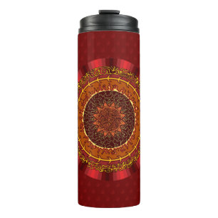 Garrafa Térmica Fire Mandala Tumbler Térmico