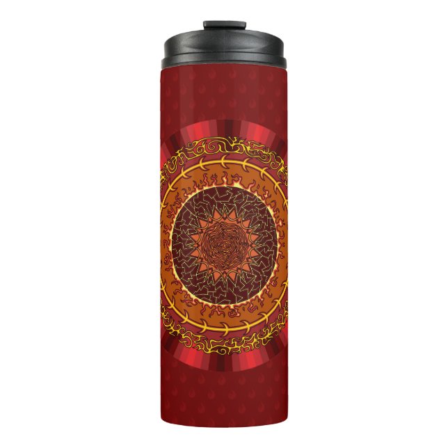 Garrafa Térmica Fire Mandala Tumbler Térmico (Frente)