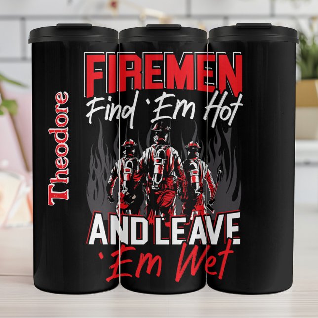 Garrafa Térmica Firemen Hot Wet Motto (Criador carregado)