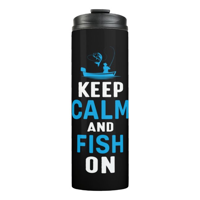 Garrafa Térmica Fisher Gift Keep Calm And Fish On (Frente)