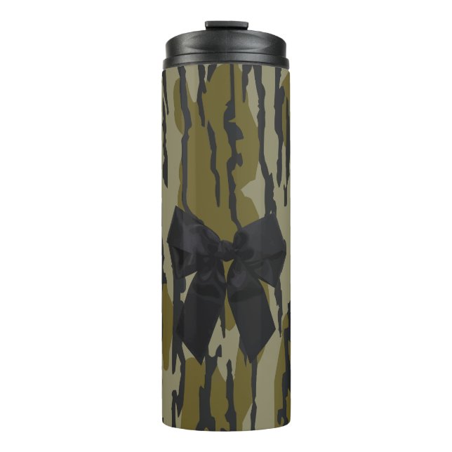 Garrafa Térmica Fita de Arco em Camo Bottomland para Mulheres e Ra (Frente)
