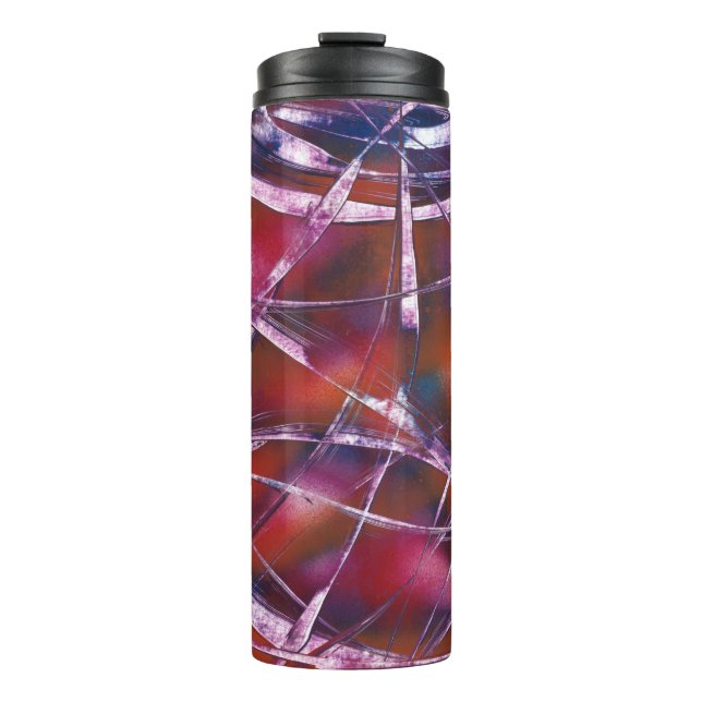 Garrafa Térmica Fita de Contraste Colorida (Frente)