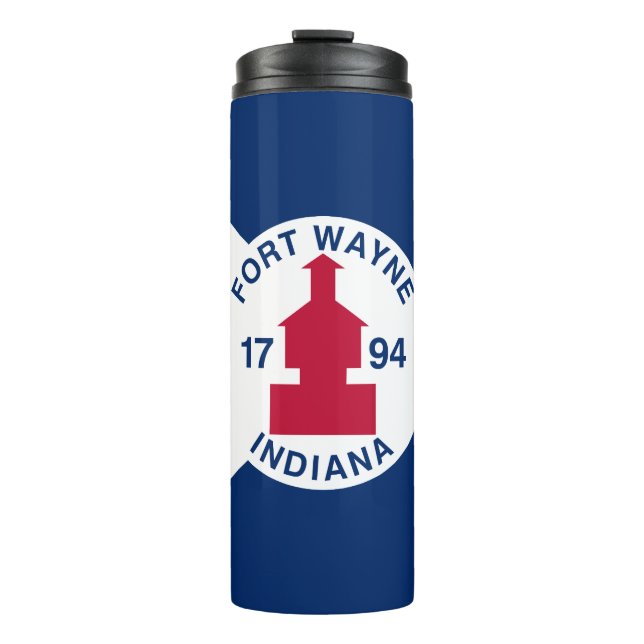 Garrafa Térmica Flag Fort Wayne, Indiana Thermal Tumbler (Frente)
