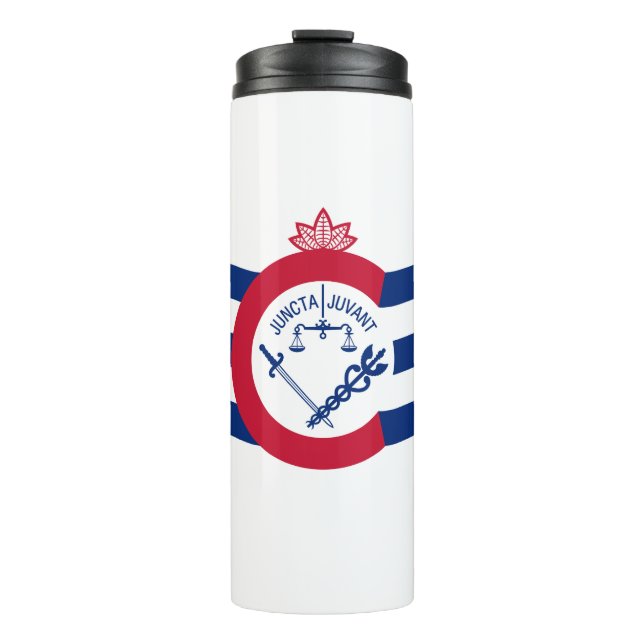 Garrafa Térmica Flag of Cincinnati, Ohio Thermal Tumbler (Frente)