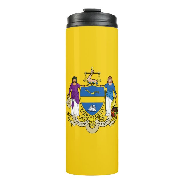 Garrafa Térmica Flag of Philadelphia, Pensilvânia Thermal Tumbler (Frente)