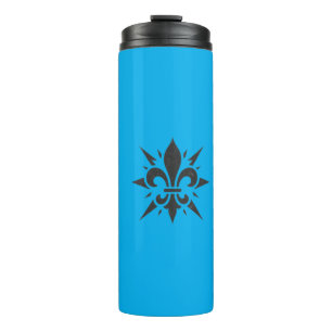 Garrafa Térmica "Fleur-de-lis Estilizado" Copo Térmico