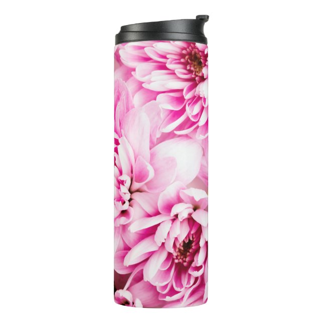 Garrafa Térmica Flor Chrysanthemum Rosa (Giro à esquerda)