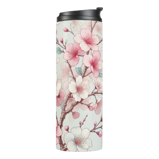 Garrafa Térmica Flor de Cerejeira (Giro à esquerda)