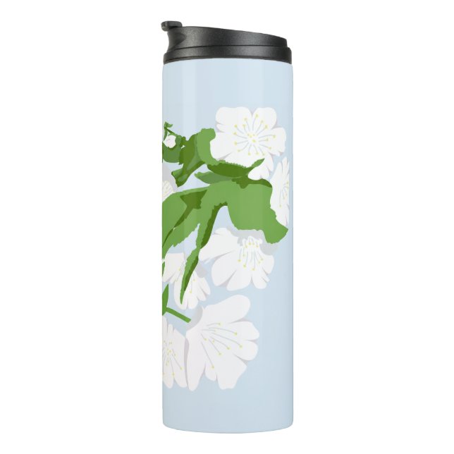Garrafa Térmica Flor de cerejeira  (Rotação à direita)