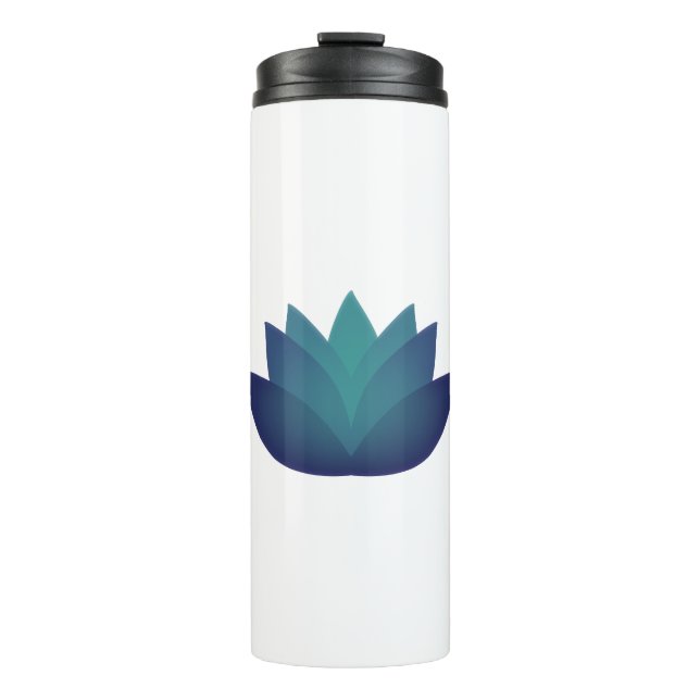 Garrafa Térmica Flor de Lotus Subaquático (Frente)