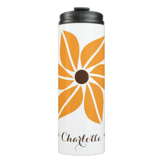 Garrafa Térmica Flor de Outono Personalizável