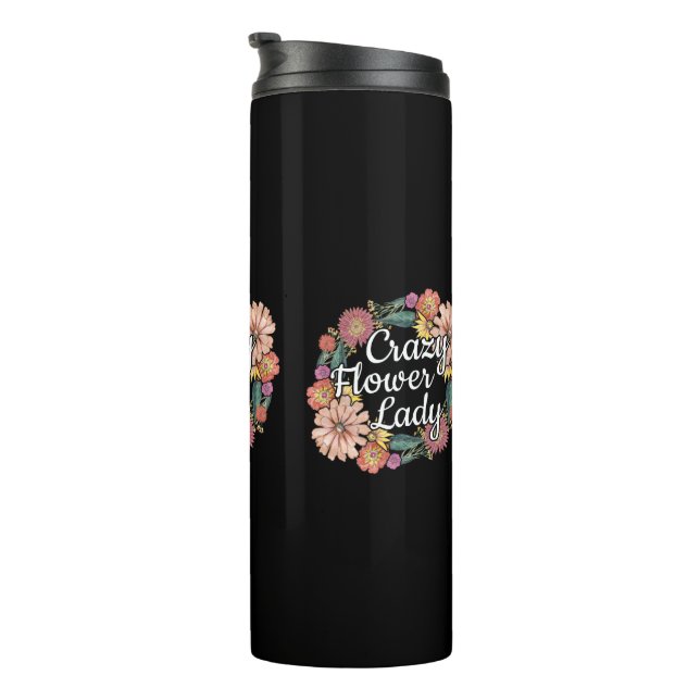 Garrafa Térmica Flor Louca - Zinnia Gardener (Rotação à direita)