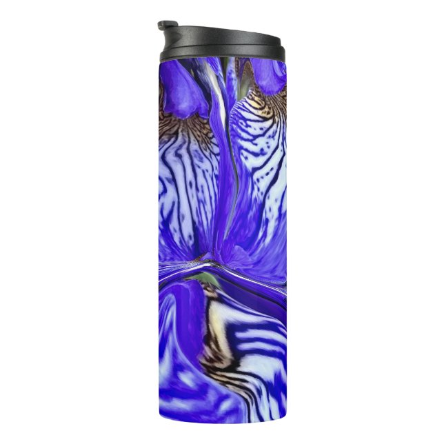 Garrafa Térmica Flor Roxo-Íris (Rotação à direita)